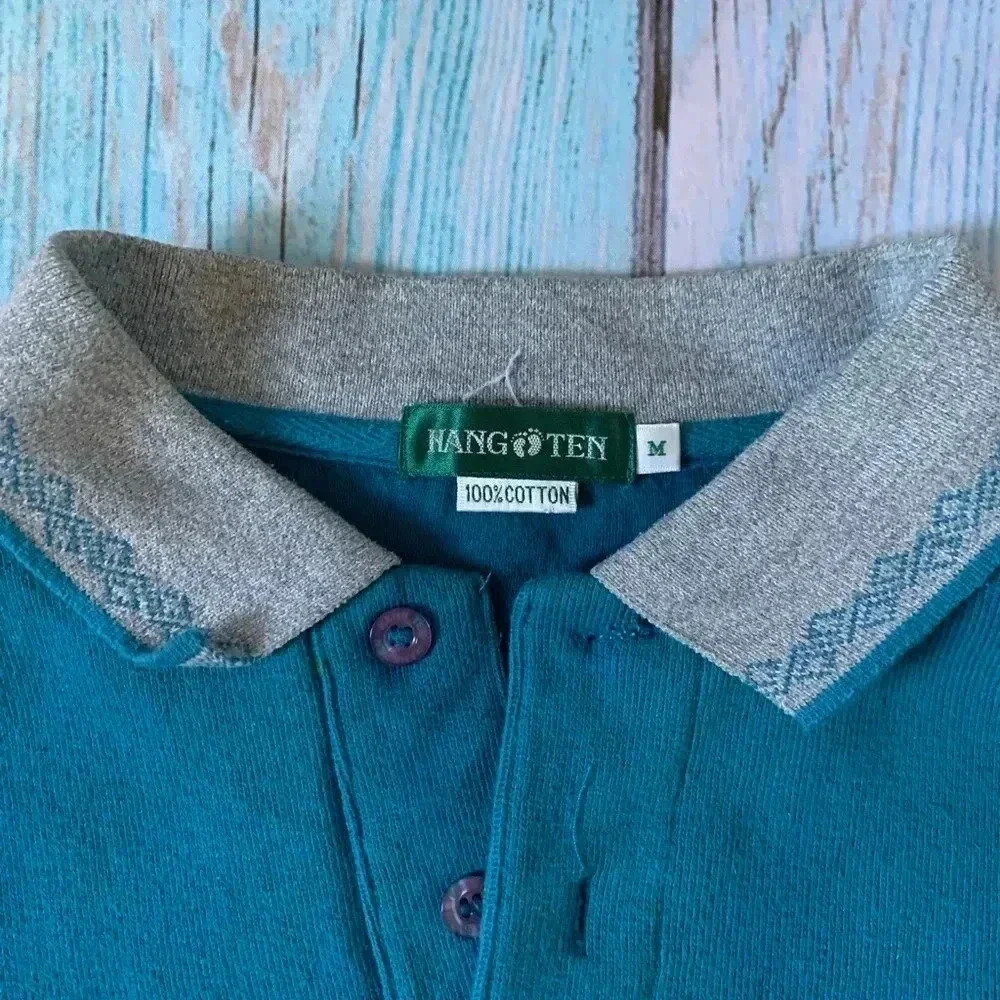 Vintage men’s hang ten collar sweater - Picture 6 of 8